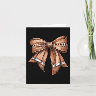 Coquette Bow American Football Mama Saison Herbst Karte