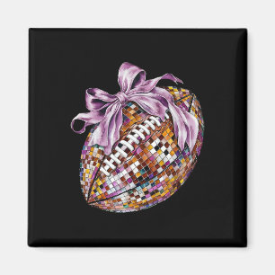 Coquette Bow American Football Sport Game Day Dank Magnet