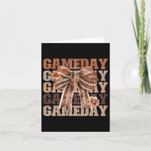 Coquette Bow American Footll Game Day Erntedank Karte