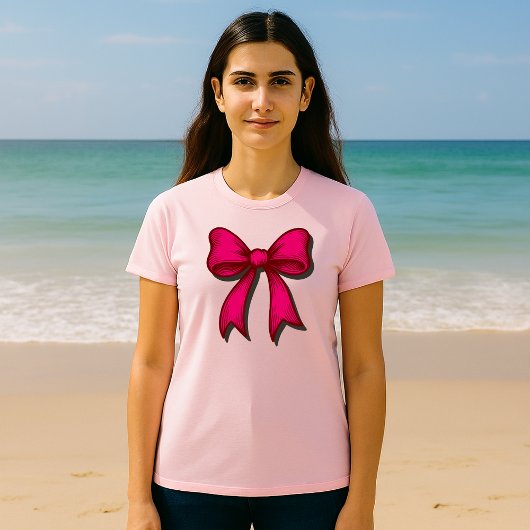 Coquette Bow Anpassbare Vorlage T-Shirt