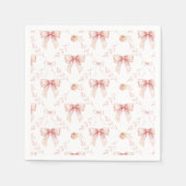 Coquette bow Baby Dusche Serviette (Vorderseite)