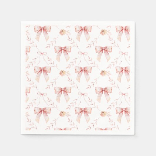 Coquette bow Baby Dusche Serviette (Vorderseite)