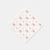 Coquette bow Baby Dusche Serviette (Ecke)