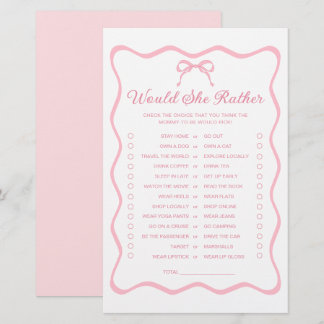 Coquette Bow Baby Dusche würde sie eher Spiel