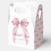 Coquette Bow Baby Shower Fevor Boxen - Elegantes B Geschenkschachtel (Geöffnet)