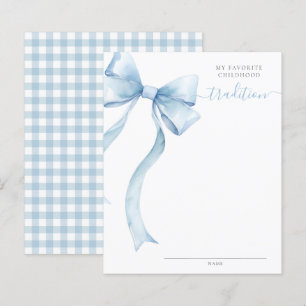 Coquette Bow Baby Shower Kinderkarte