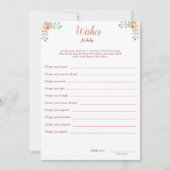 Coquette Bow Baby Shower WIs für Baby Card Einladung (Vorderseite)