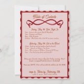 Coquette Bow Bachelorette Einladung | 12x18 (Rückseite)