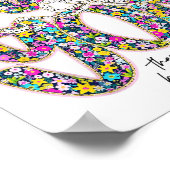 Coquette Bow Bibel Jesus Religiöse Christliche Flo Poster (Ecke)
