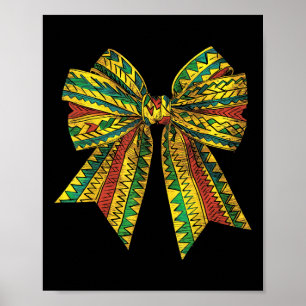 Coquette Bow Black History Monte Melanin African G Poster
