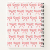 Coquette Bow Blush Pink Notizblock (Rückseite)