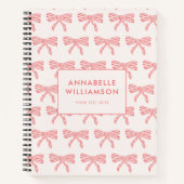 Coquette Bow Blush Pink Notizblock (Vorderseite)