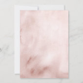 Coquette Bow Blush und Burgund Brautparty Einladung (Rückseite)