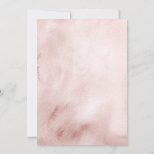 Coquette Bow Blush und Burgund Brautparty Einladung (Rückseite)