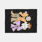 Coquette Bow Boo Ghost Boots Western Cowboy Cowgir Fleecedecke (Vorderseite (Horizontal))