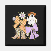 Coquette Bow Boo Ghost Boots Western Cowboy Cowgir Magnet (Vorne)