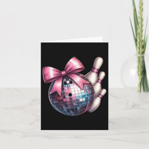Coquette Bow Bowling Ll Buttone Checkered Disco Bo Karte