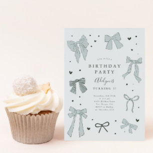 Coquette Bow Boy Geburtstagsparty Einladung
