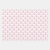 Coquette Bow Bunny Bear Cherry Geschenkpapier Set (Vorderseite 2)
