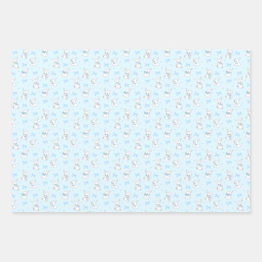 Coquette Bow Bunny Bear Cherry Geschenkpapier Set (Vorderseite)