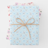 Coquette Bow Bunny Bear Cherry Geschenkpapier Set (Beispiel)