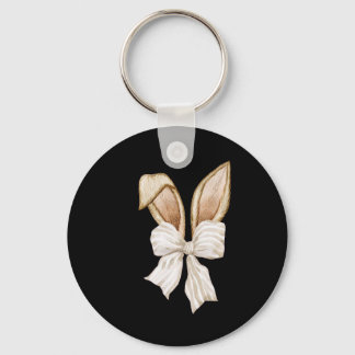 Coquette Bow Bunny Ears Rabbit Happy Easter Day Re Schlüsselanhänger