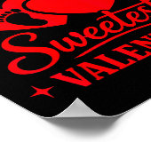 Coquette Bow Cherry Heart Valentine Pregnancy Reve Poster (Ecke)