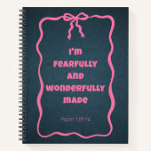 Coquette Bow Christlich Religious Spiral Notebook Notizblock (Vorderseite)