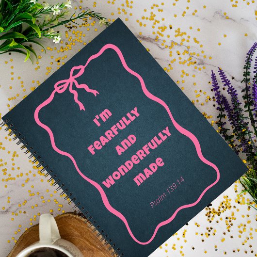 Coquette Bow Christlich Religious Spiral Notebook Notizblock