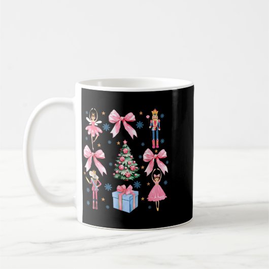 Coquette Bow Christmas Nutcracker Ballet Festive W Kaffeetasse (Links)