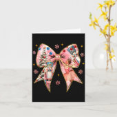 Coquette Bow Christmas Nutcracker Ballet Festive W Karte (Gelbe Blume)