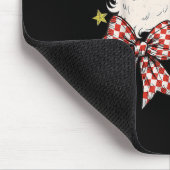 Coquette Bow Christmas Santa Claus Xmas Holiday Wo Mousepad (Ecke)