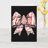 Coquette Bow Christmas Tree Cake Christmas Vibes G Karte (Gelbe Blume)