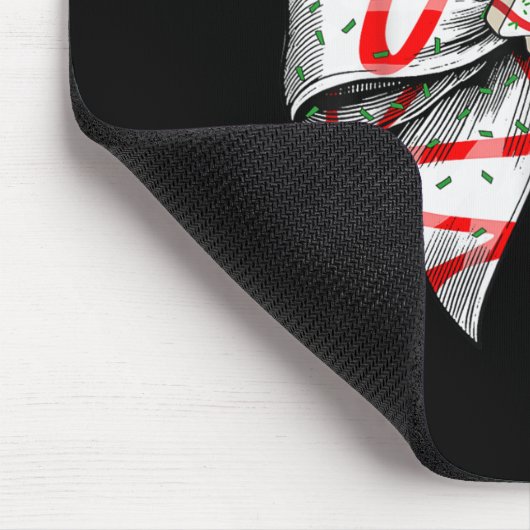 Coquette Bow Christmas Tree Cake Christmas Vibes G Mousepad (Ecke)
