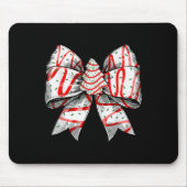 Coquette Bow Christmas Tree Cake Christmas Vibes G Mousepad (Vorne)