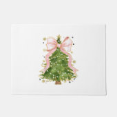 Coquette Bow Christmas Tree Holiday Giro Outfit W Fußmatte (Vorderseite)