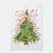 Coquette Bow Christmas Tree Holiday Giro Outfit W Geschirrtuch (Vertikal)