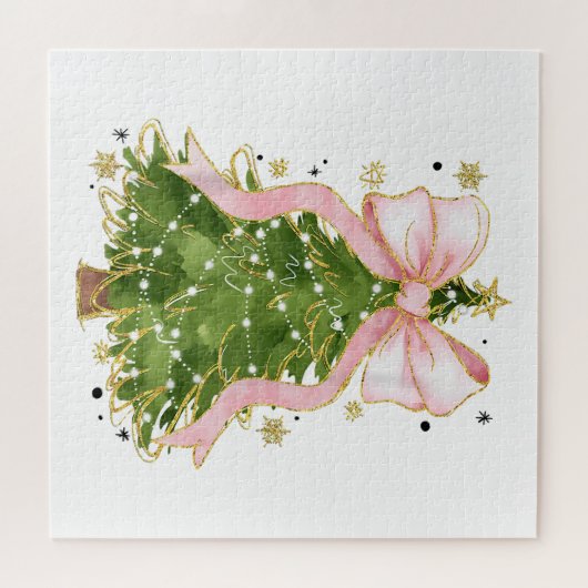 Coquette Bow Christmas Tree Holiday Giro Outfit W Puzzle (Horizontal)