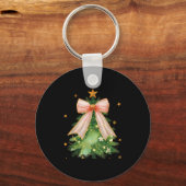 Coquette Bow Christmas Tree Holiday Giro Outfit W Schlüsselanhänger (Vorderseite)