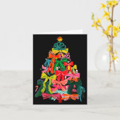 Coquette Bow Christmas Tree Preppy Christmas Girly Karte (Gelbe Blume)