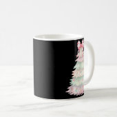 Coquette Bow Christmas Tree Xmas Holiday Girls Wom Kaffeetasse (VorderseiteRechts)