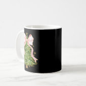 Coquette Bow Christmas Tree Xmas Holiday Girly Out Kaffeetasse (Vorderseite Links)