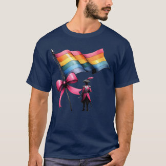 Coquette-Bow Color Guard Marching Band Rosa Band T-Shirt