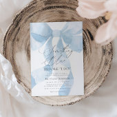 Coquette Bow Etwas Blue Brautparty Einladung