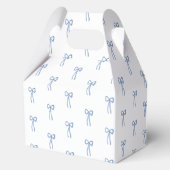 Coquette Bow Etwas Blue Brautparty Gefallen Geschenkschachtel (Vorderseite)