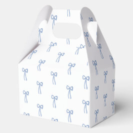 Coquette Bow Etwas Blue Brautparty Gefallen Geschenkschachtel
