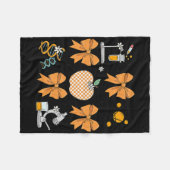 Coquette Bow Fall Science Teacher Stem Teacher Tha Fleecedecke (Vorderseite (Horizontal))