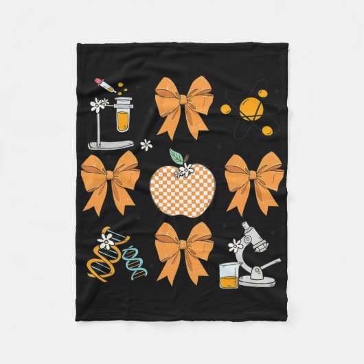 Coquette Bow Fall Science Teacher Stem Teacher Tha Fleecedecke (Vorderseite)