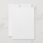 Coquette Bow Formal Wedding RSVP Karte (Rückseite)