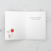 Coquette Bow Frame Foto Happy Birthday Card Karte (Innenseite)